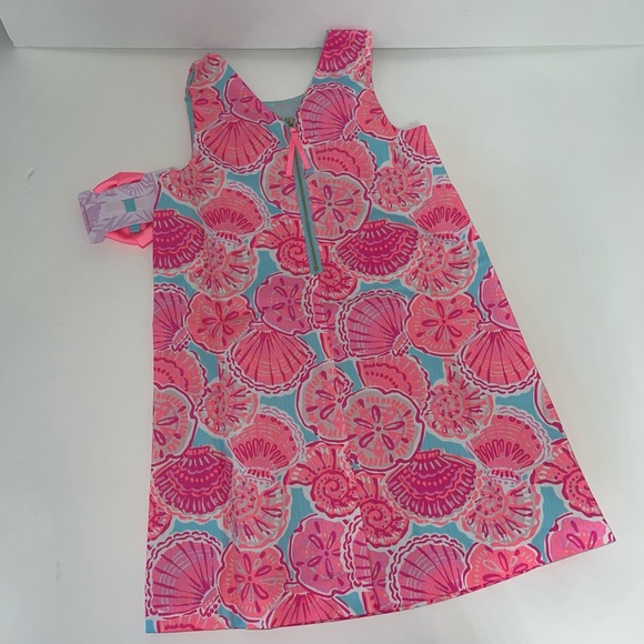 TOMMY BAHAMA Girls Shift Dress With Hair Clip In Pink Agate Color- Reemoly - Picture 7 of 14
